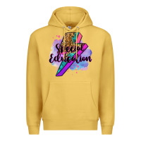 Antique Gold special eduation teacher lightning bolt Premium Hoodie - Zillion Design Studio