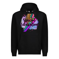 Black special eduation teacher lightning bolt Premium Hoodie - Zillion Design Studio