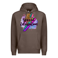 Coffee special eduation teacher lightning bolt Premium Hoodie - Zillion Design Studio