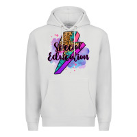 Dove Grey special eduation teacher lightning bolt Premium Hoodie - Zillion Design Studio