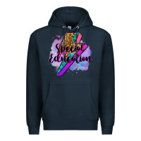 Navy special eduation teacher lightning bolt Premium Hoodie - Zillion Design Studio