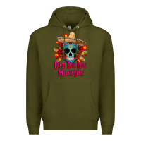 Army Green dia de los muertos Premium Hoodie - CTS Tumbler Store