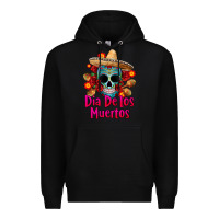 Black dia de los muertos Premium Hoodie - CTS Tumbler Store
