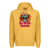 Mustard dia de los muertos Premium Hoodie - CTS Tumbler Store