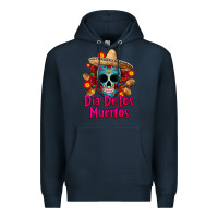 Navy dia de los muertos Premium Hoodie - CTS Tumbler Store