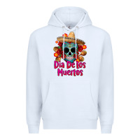 White dia de los muertos Premium Hoodie - CTS Tumbler Store