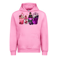 Fuchsia Pink wednesday and enid coffee cups Urban Hoodie - Zillion Design Studio