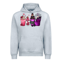 Heather Grey wednesday and enid coffee cups Urban Hoodie - Zillion Design Studio