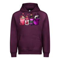 Mauve Wine wednesday and enid coffee cups Urban Hoodie - Zillion Design Studio