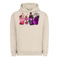Pigment French Oak wednesday and enid coffee cups Urban Hoodie - Zillion Design Studio