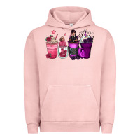 Pigment Salmon wednesday and enid coffee cups Urban Hoodie - Zillion Design Studio