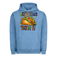 Pigment Pebble Blue lets taco bout it Urban Hoodie - CTS Tumbler Store