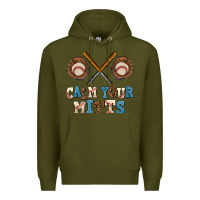 Army Green calm your mitts Premium Hoodie - AdoDesignShop