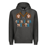 Charcoal Heather calm your mitts Premium Hoodie - AdoDesignShop