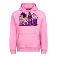Fuchsia Pink wednesday coffee cups Urban Hoodie - Zillion Design Studio