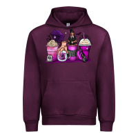 Mauve Wine wednesday coffee cups Urban Hoodie - Zillion Design Studio