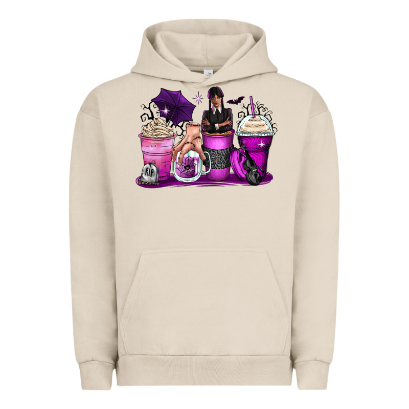 Wednesday Coffee Cups Urban Hoodie by Zillion Design Studio | Teevron