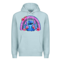 Blue Mist stitch rainbow Premium Hoodie - Zillion Design Studio