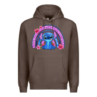 Coffee stitch rainbow Premium Hoodie - Zillion Design Studio