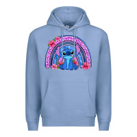 Colony Blue stitch rainbow Premium Hoodie - Zillion Design Studio