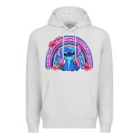 Dove Grey stitch rainbow Premium Hoodie - Zillion Design Studio