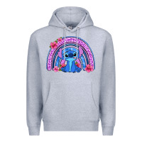 Heather Grey stitch rainbow Premium Hoodie - Zillion Design Studio