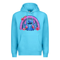 Ocean Blue stitch rainbow Premium Hoodie - Zillion Design Studio