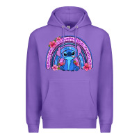 Purple stitch rainbow Premium Hoodie - Zillion Design Studio