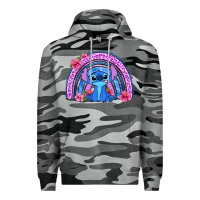 Slate Camo stitch rainbow Premium Hoodie - Zillion Design Studio