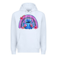 White stitch rainbow Premium Hoodie - Zillion Design Studio