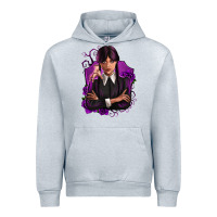 Heather Grey wednesday Urban Hoodie - Zillion Design Studio