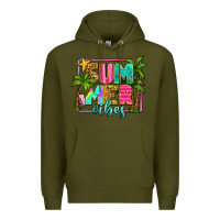 Army Green summer vibes Premium Hoodie - Zillion Design Studio