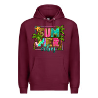 Burgundy summer vibes Premium Hoodie - Zillion Design Studio