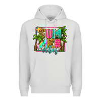 Dove Grey summer vibes Premium Hoodie - Zillion Design Studio