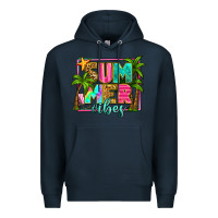 Navy summer vibes Premium Hoodie - Zillion Design Studio