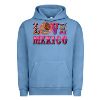 Pigment Pebble Blue love mexico Urban Hoodie - CTS Tumbler Store