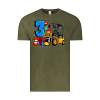 Vintage Olive forklift birthday three Vintage Tee - Artiststas