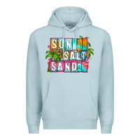 Blue Mist sun salt sand summer Premium Hoodie - Zillion Design Studio