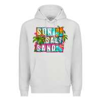 Dove Grey sun salt sand summer Premium Hoodie - Zillion Design Studio