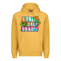 Mustard sun salt sand summer Premium Hoodie - Zillion Design Studio
