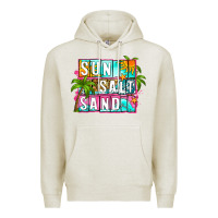Oatmeal Heather sun salt sand summer Premium Hoodie - Zillion Design Studio