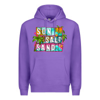 Purple sun salt sand summer Premium Hoodie - Zillion Design Studio