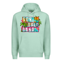 Seafoam sun salt sand summer Premium Hoodie - Zillion Design Studio