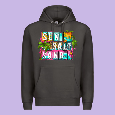 Sun Salt Sand Summer Premium Hoodie Designed By Zillion Design Studio