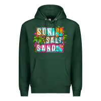 Sports Green sun salt sand summer Premium Hoodie - Zillion Design Studio