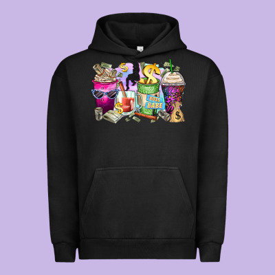 Boss Babe Coffee Cups Urban Hoodie Designed By Zillion Design Studio
