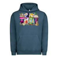 Pigment Midnight Navy boss babe coffee cups Urban Hoodie - Zillion Design Studio
