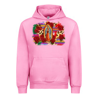 Fuchsia Pink Our Lady of Guadalupe Urban Hoodie - CTS Tumbler Store