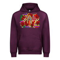 Mauve Wine Our Lady of Guadalupe Urban Hoodie - CTS Tumbler Store