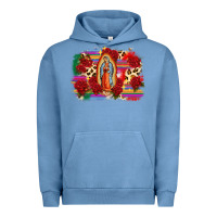 Pigment Pebble Blue Our Lady of Guadalupe Urban Hoodie - CTS Tumbler Store